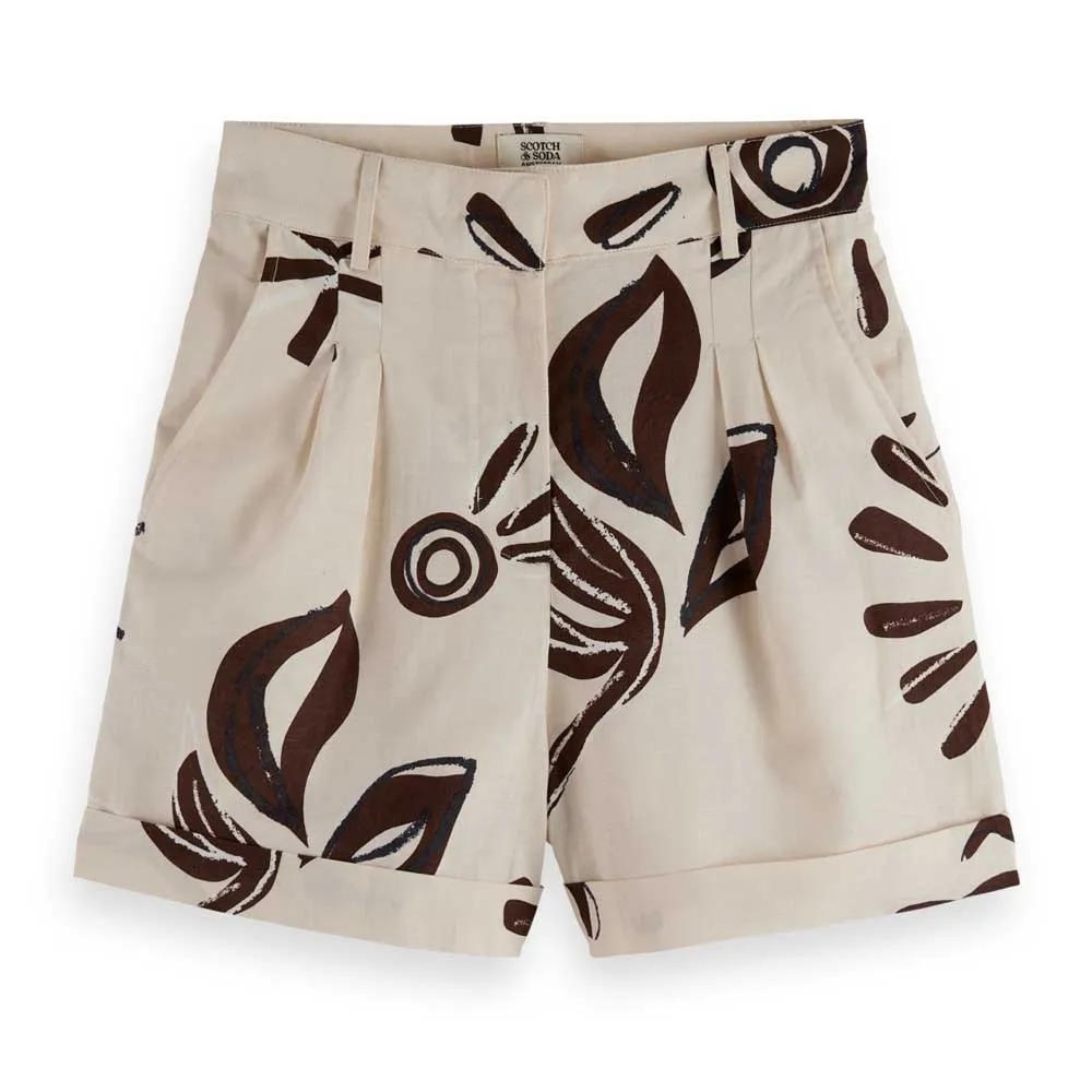 

Брюки с высокой талией Scotch & Soda UFJ00688N, бежевый