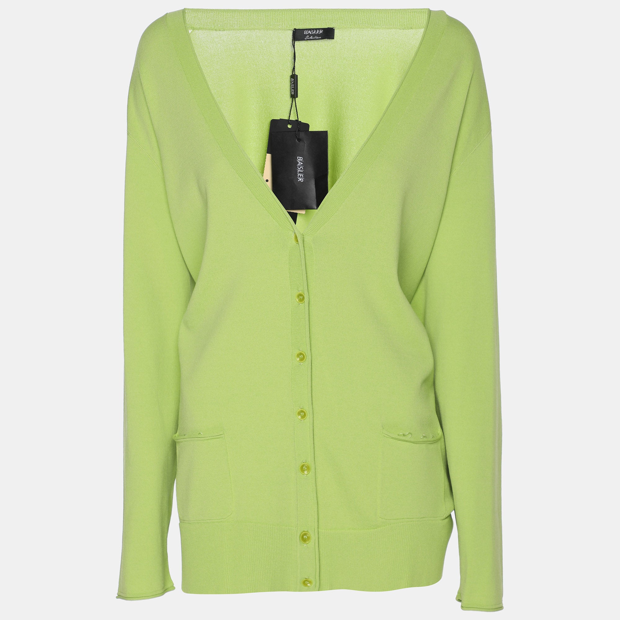 

Зеленое эластичное креповое кардиганное платье Basler, комплект из двух штук