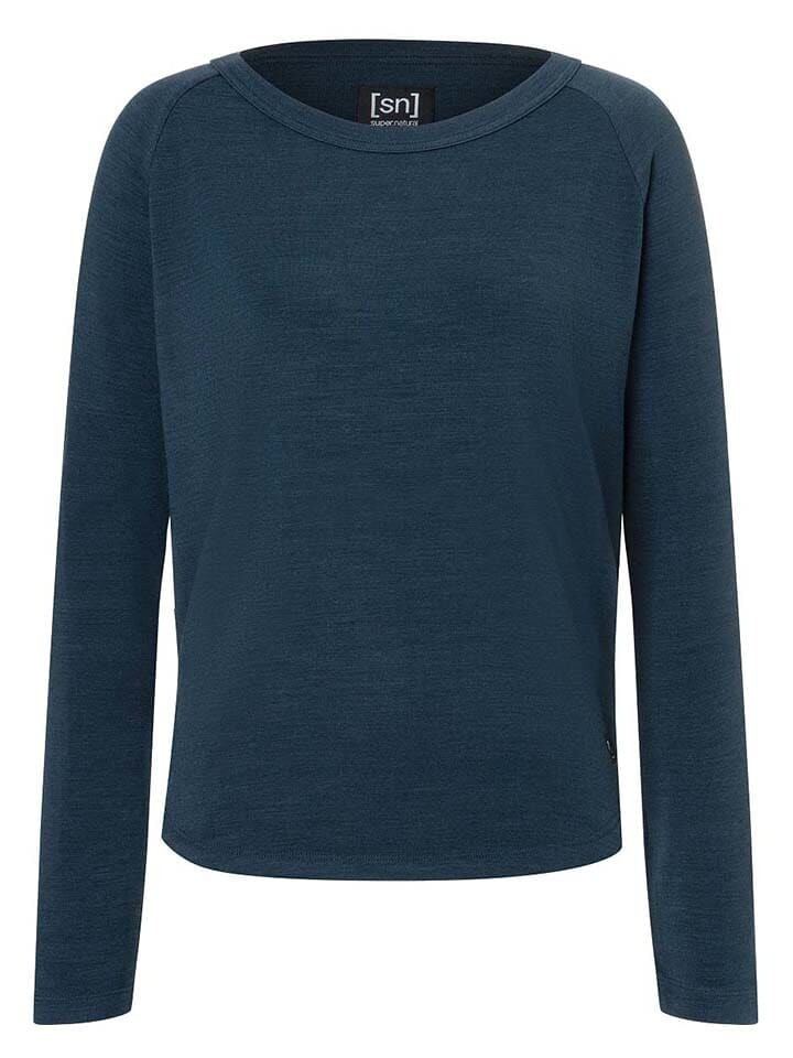 

Лонгслив super.natural Longsleeve Everyday, темно-синий