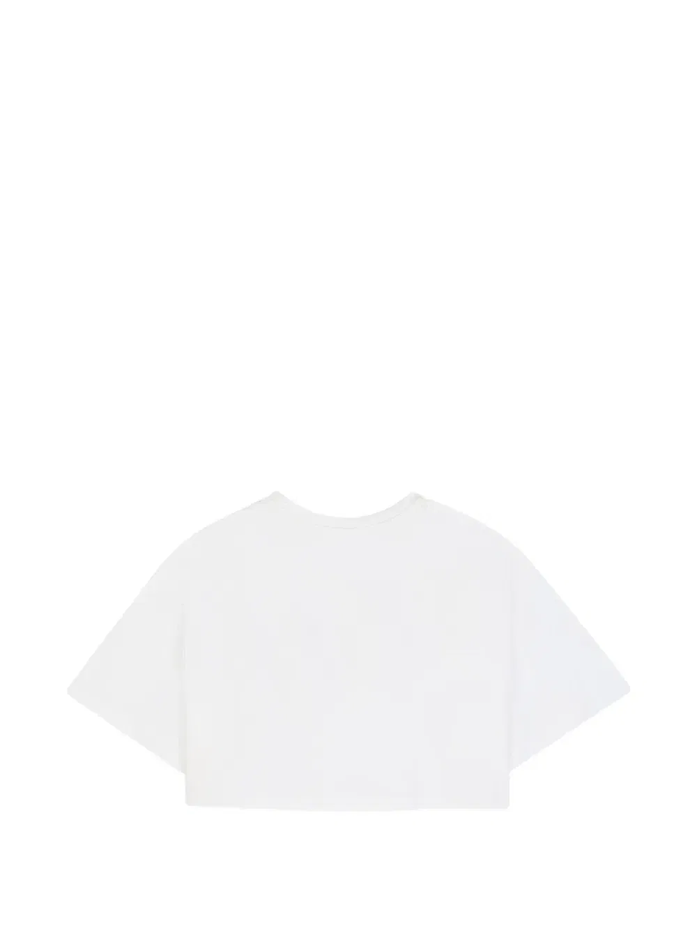 Укороченная футболка с логотипом Chloé Kids, белый — фото 2