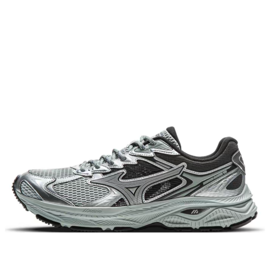 

Кроссовки MIZUNO Racer V2 'Dark Sliver', серебряный