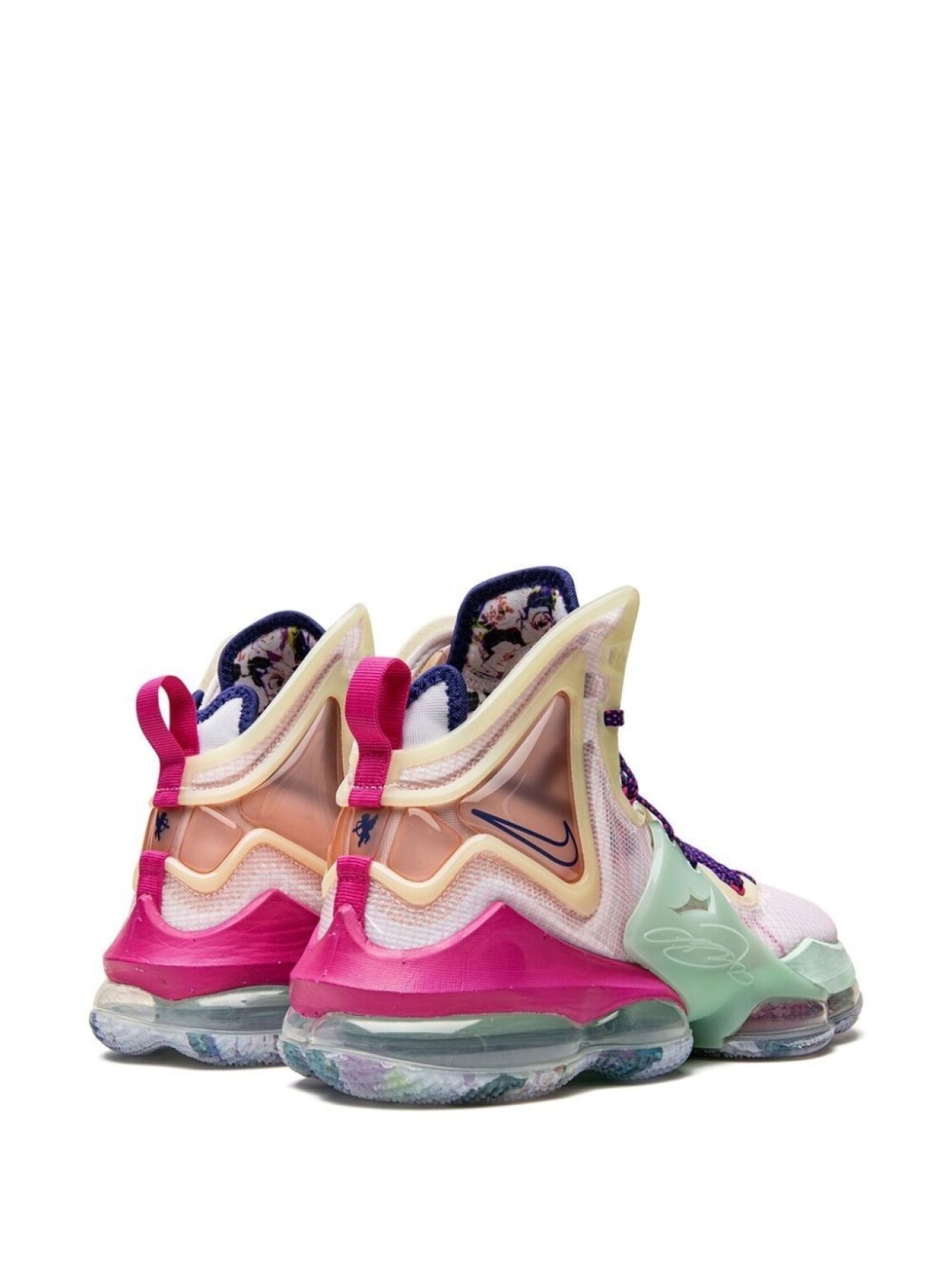 Nike высокие кроссовки LeBron 19, белый — фото 3