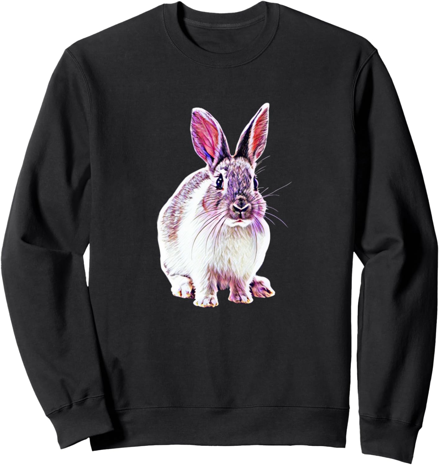 

Толстовка с изображением кролика Rabbit - Gifts For Women, Girls, Kids, Boys, And Men, черный