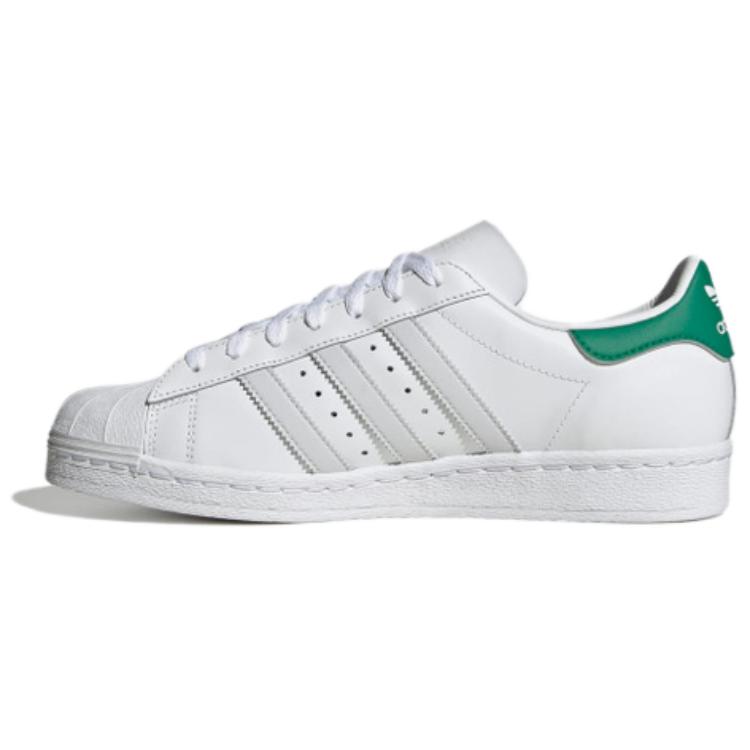 Кроссовки adidas originals Superstar Skateboarding Shoes Unisex Low-top White/green, зеленый
