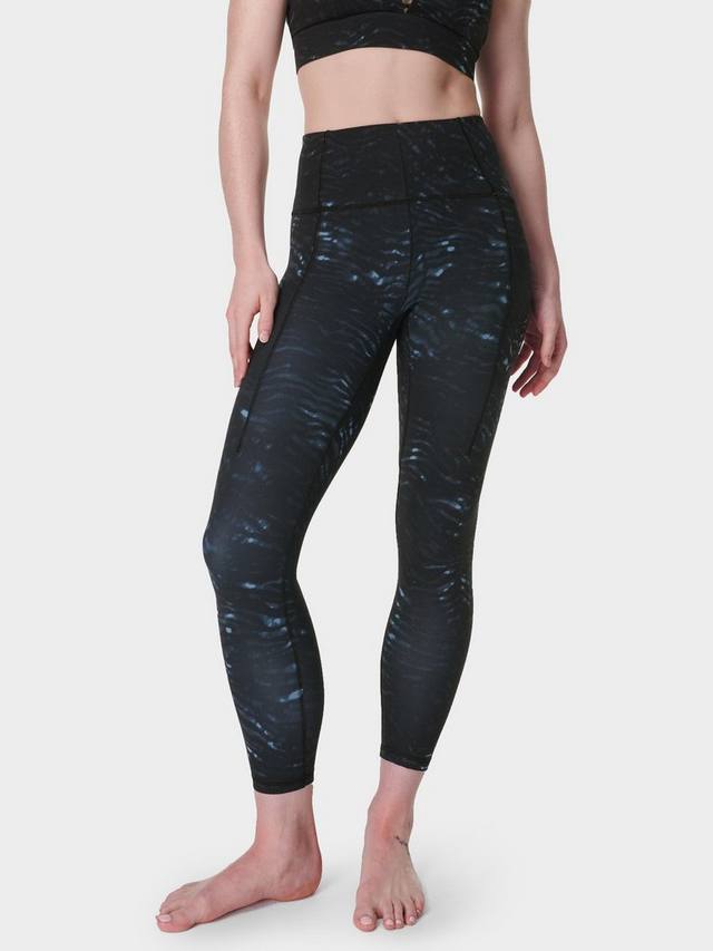 

Супер мягкие леггинсы для йоги 7/8 дюйма Sweaty Betty, цвет Blue Tundra Tiger