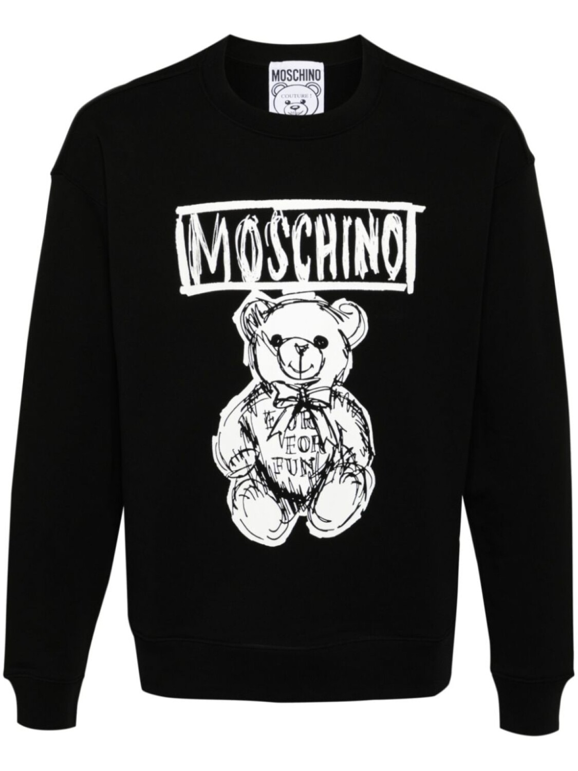 

Moschino толстовка с декором Teddy Bear, черный