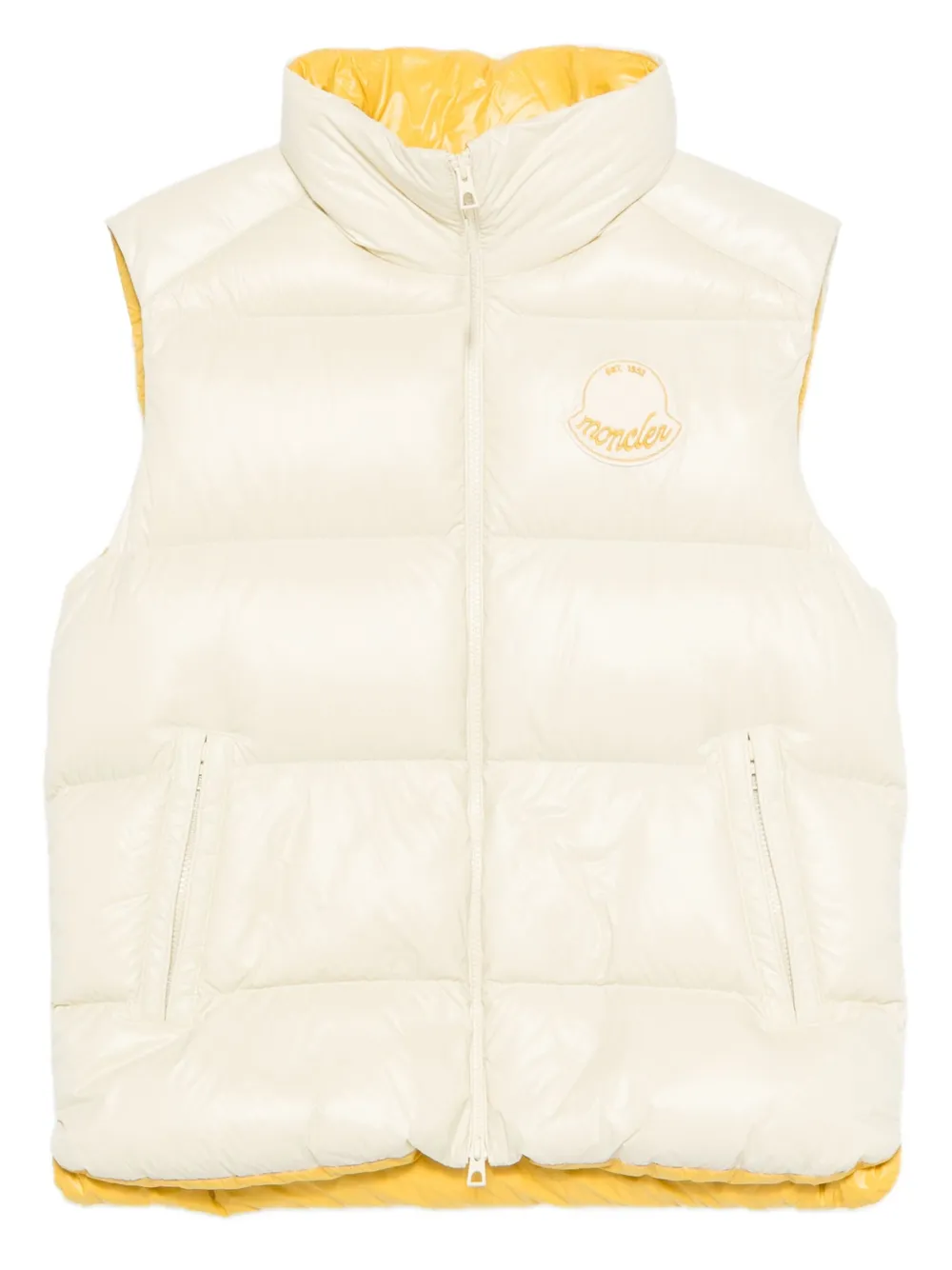

Стеганый жилет с логотипом Lipsi MONCLER, желтый