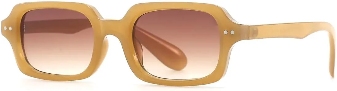 

Ретро-модные панк-солнцезащитные очки для женщин и мужчин, классические, с защитой от УФ-излучения UV400, для активного отдыха на природе VFDHN, Orange Brown