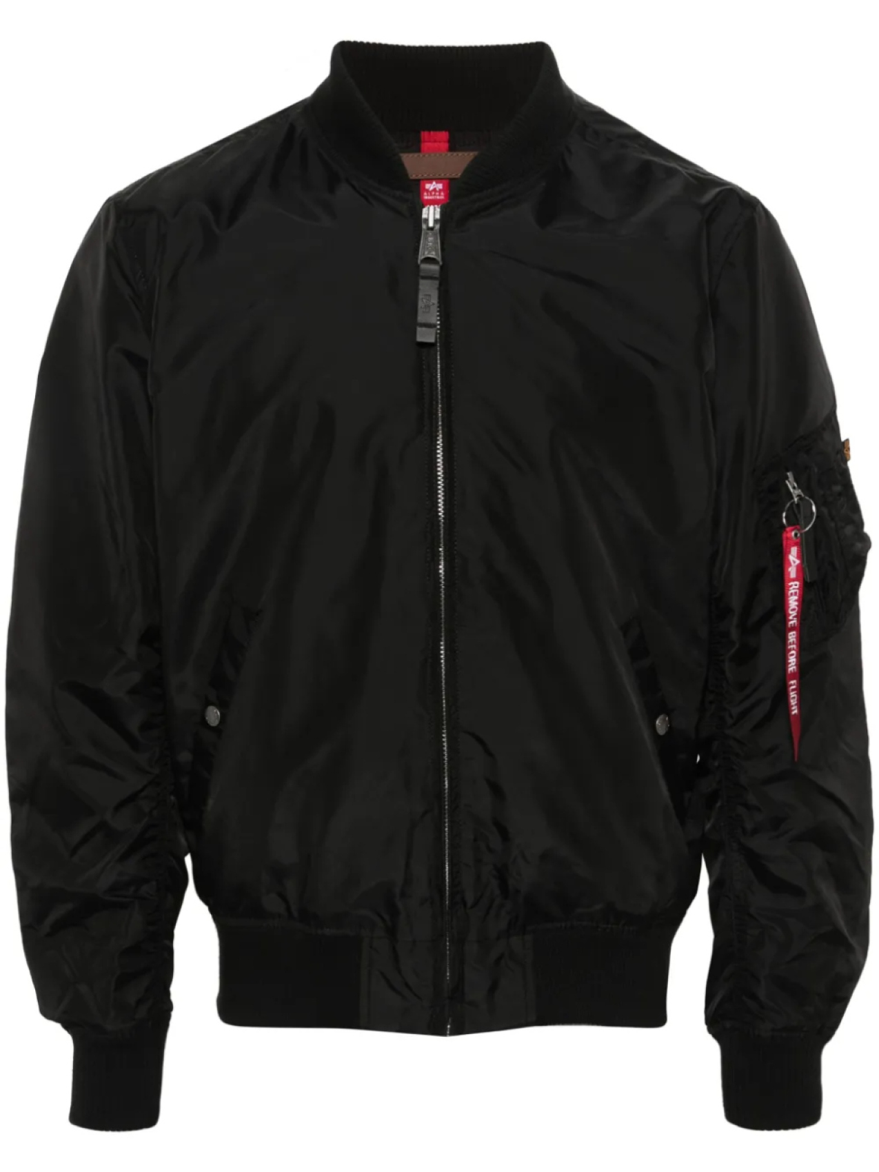 

Бомбер с молниями Alpha Industries, черный