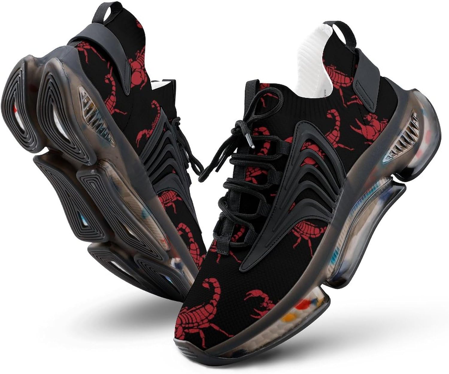 

Мужские кроссовки Red Scorpion для бега и ходьбы, легкие и дышащие, для женщин Forsjhsa, черный