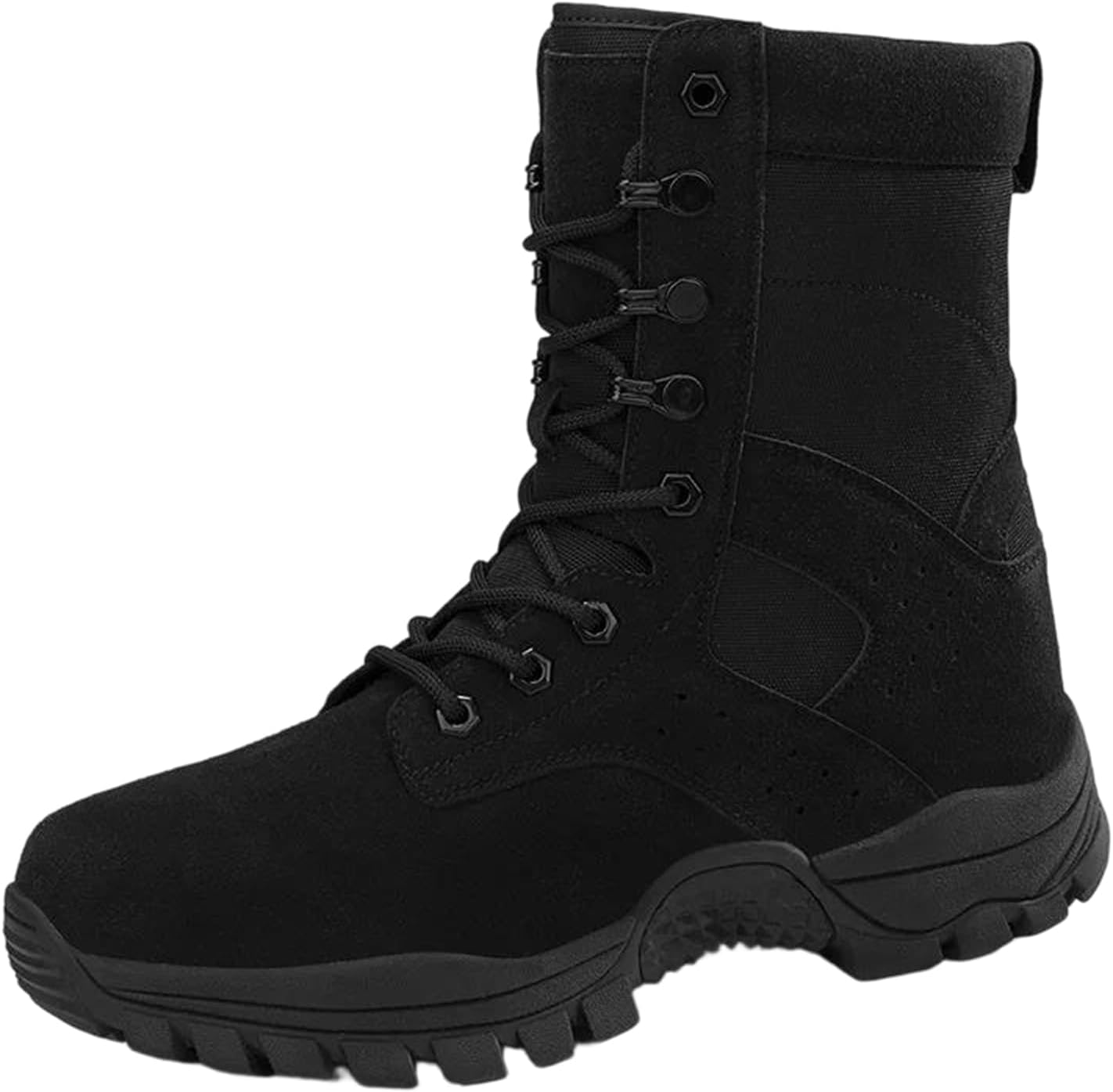 

Мужские тактические водонепроницаемые ботинки Alloaone для походов, легкие туристические ботинки для альпинизма, черный