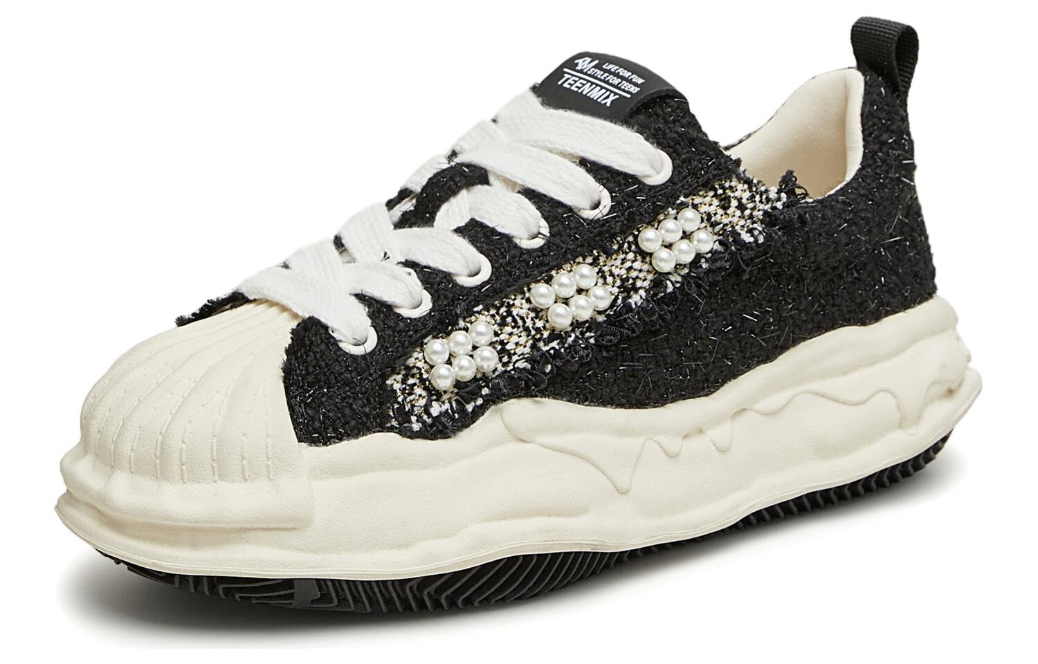 

Кеды, скейтборд обувь женская низкая Teenmix, черный