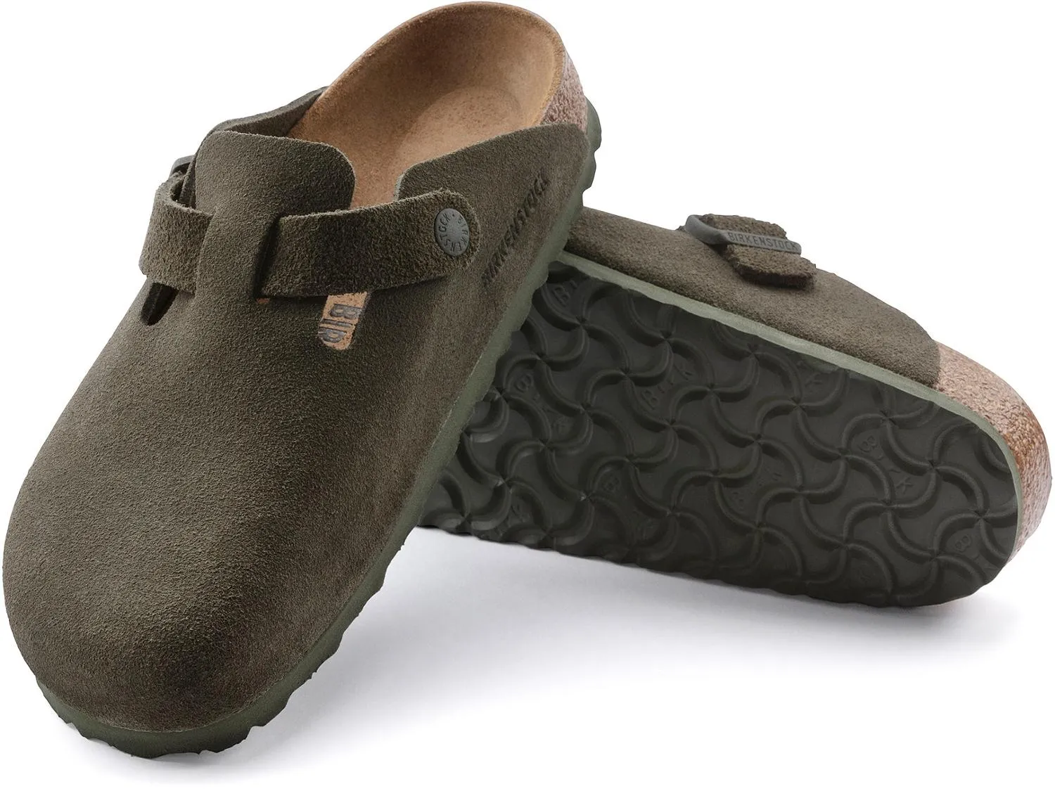 Бостонские клоги для женщин Birkenstock, Thyme Suede — фото 3