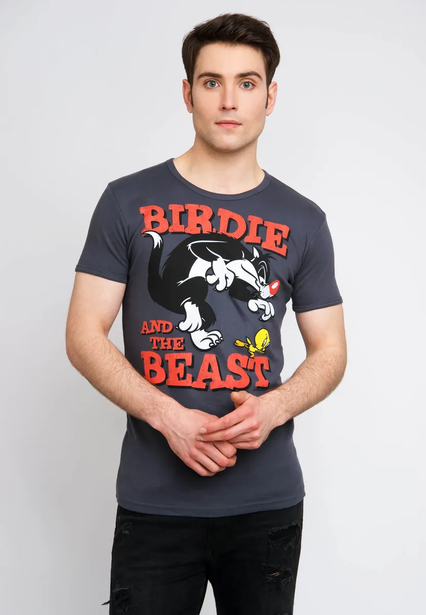

Футболка Logoshirt "Looney Tunes" с лицензионным оригинальным дизайном, серый