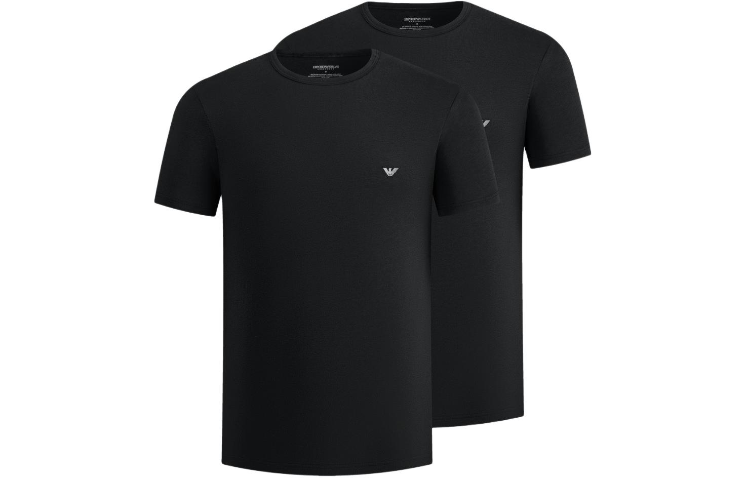 

Футболка мужская SS23 2 шт EMPORIO ARMANI, 2 шт (Черный)