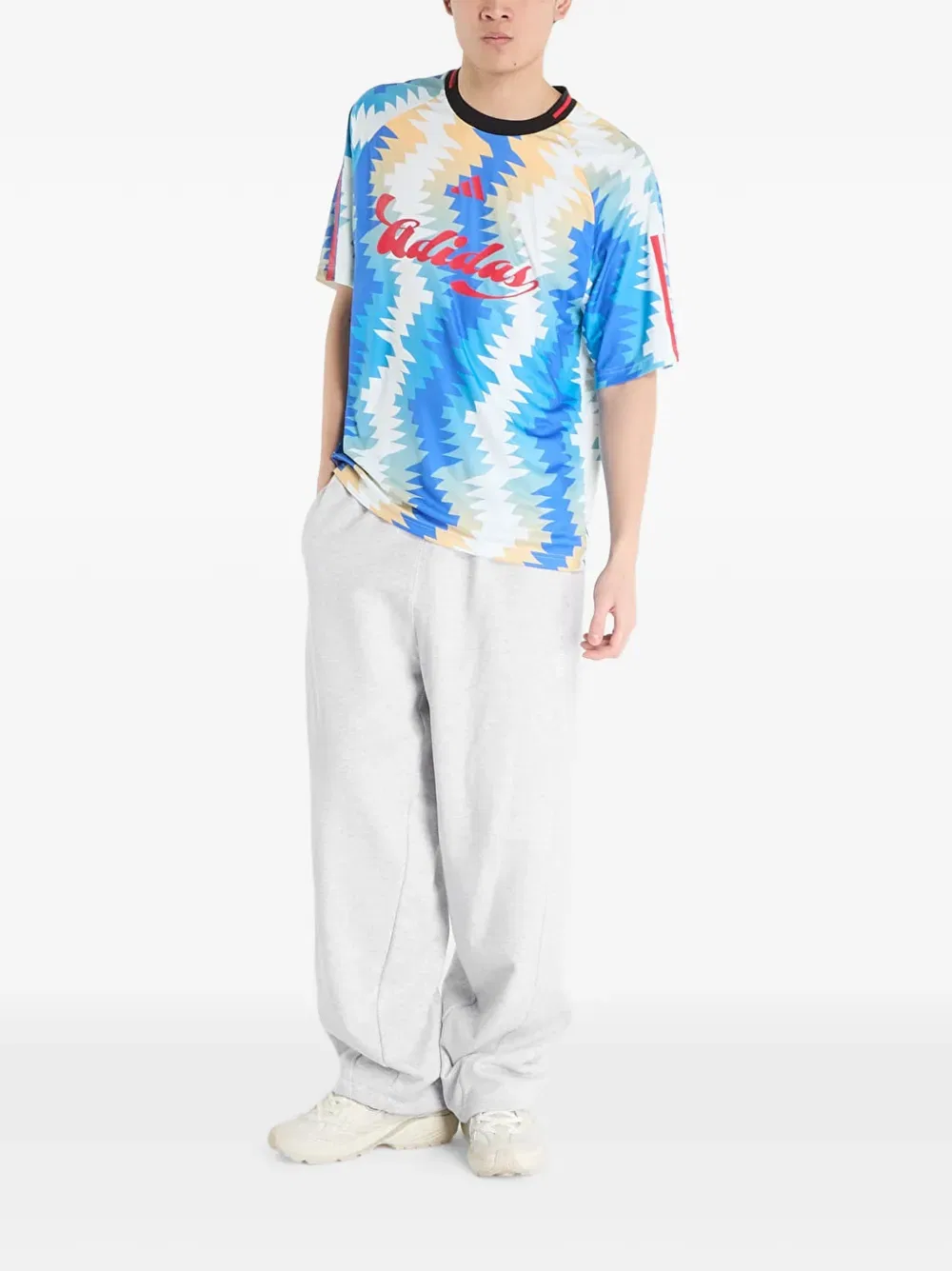 Футболка House of Tiro x Common Goal Adidas, синий — фото 2