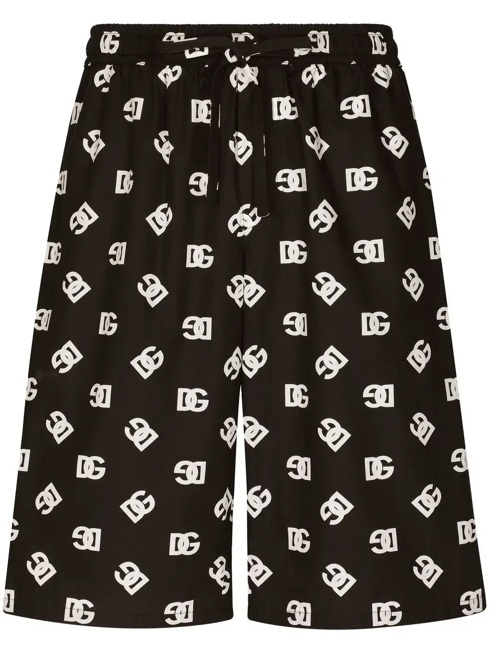 Шорты-бермуды с монограммой DOLCE & GABBANA, черный