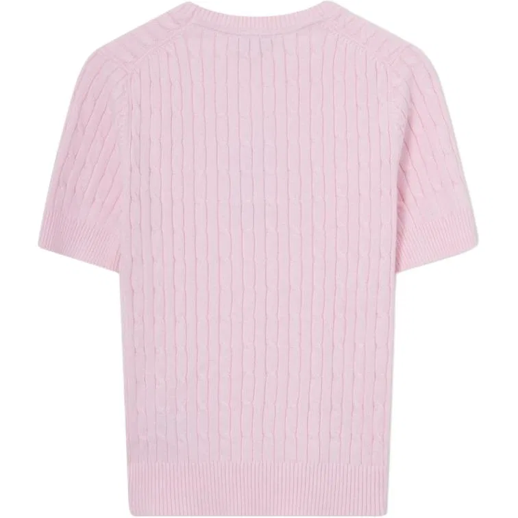 Свитер женский Light Pink, круглый вырез, средней посадки Tommy Hilfiger — фото 3
