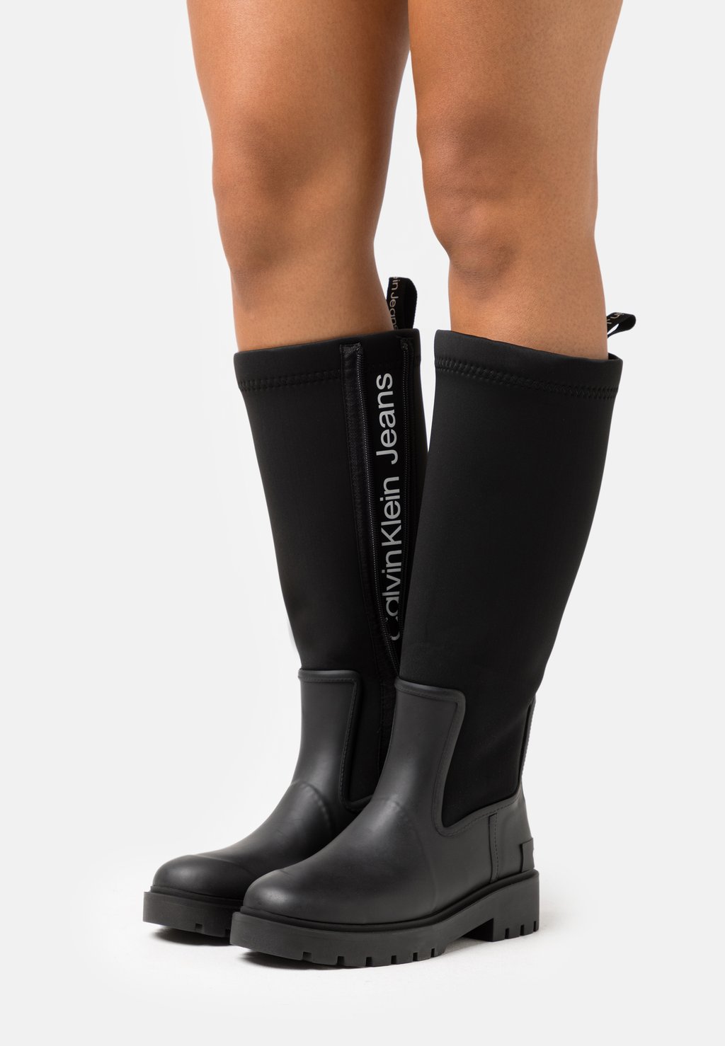 

Ботинки на платформе Calvin Klein Jeans HIGH RAINBOOT NEOPRENE, черный