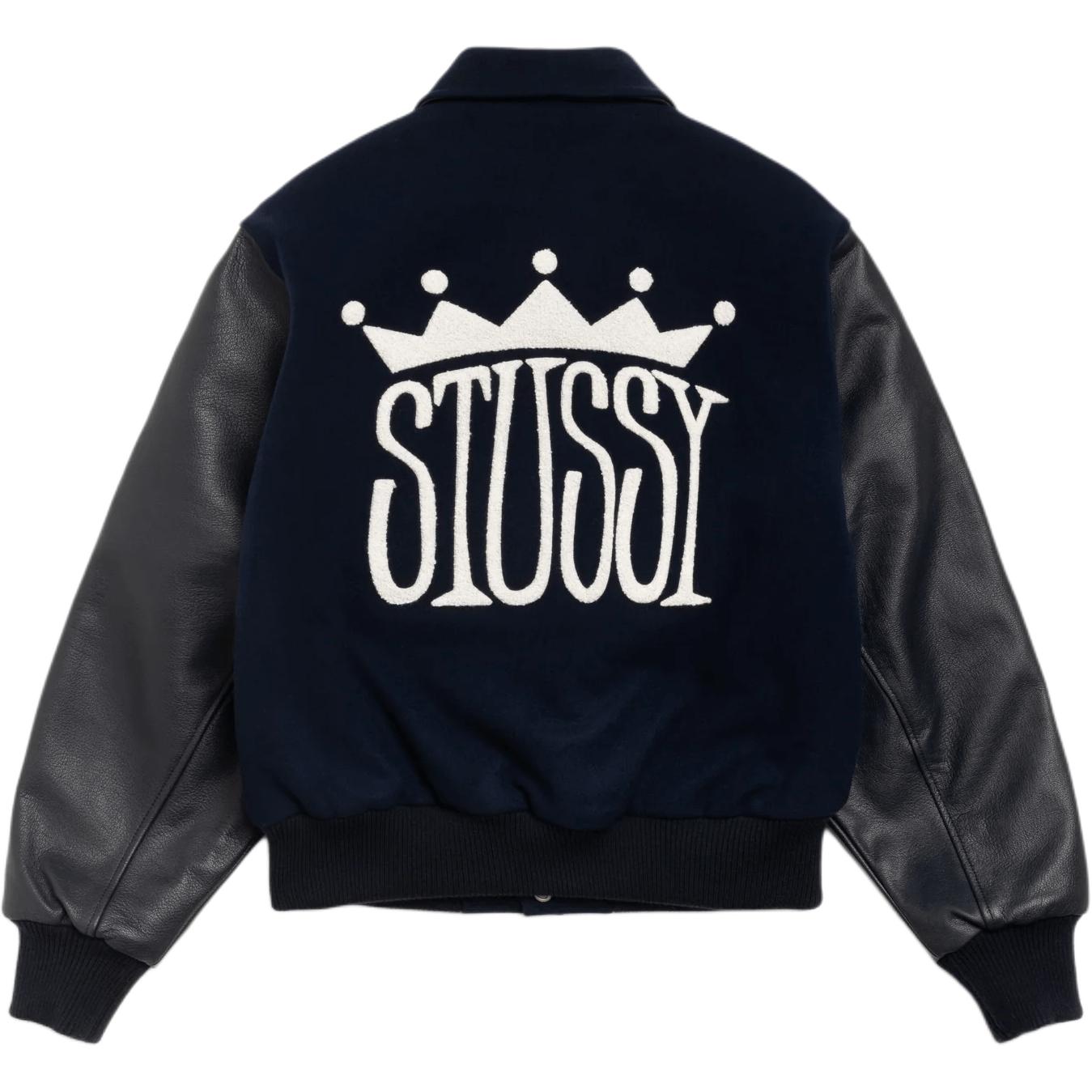 FW25 KING VARSITY JACKET Куртки и пальто Unisex Stussy, marine синий — фото 3