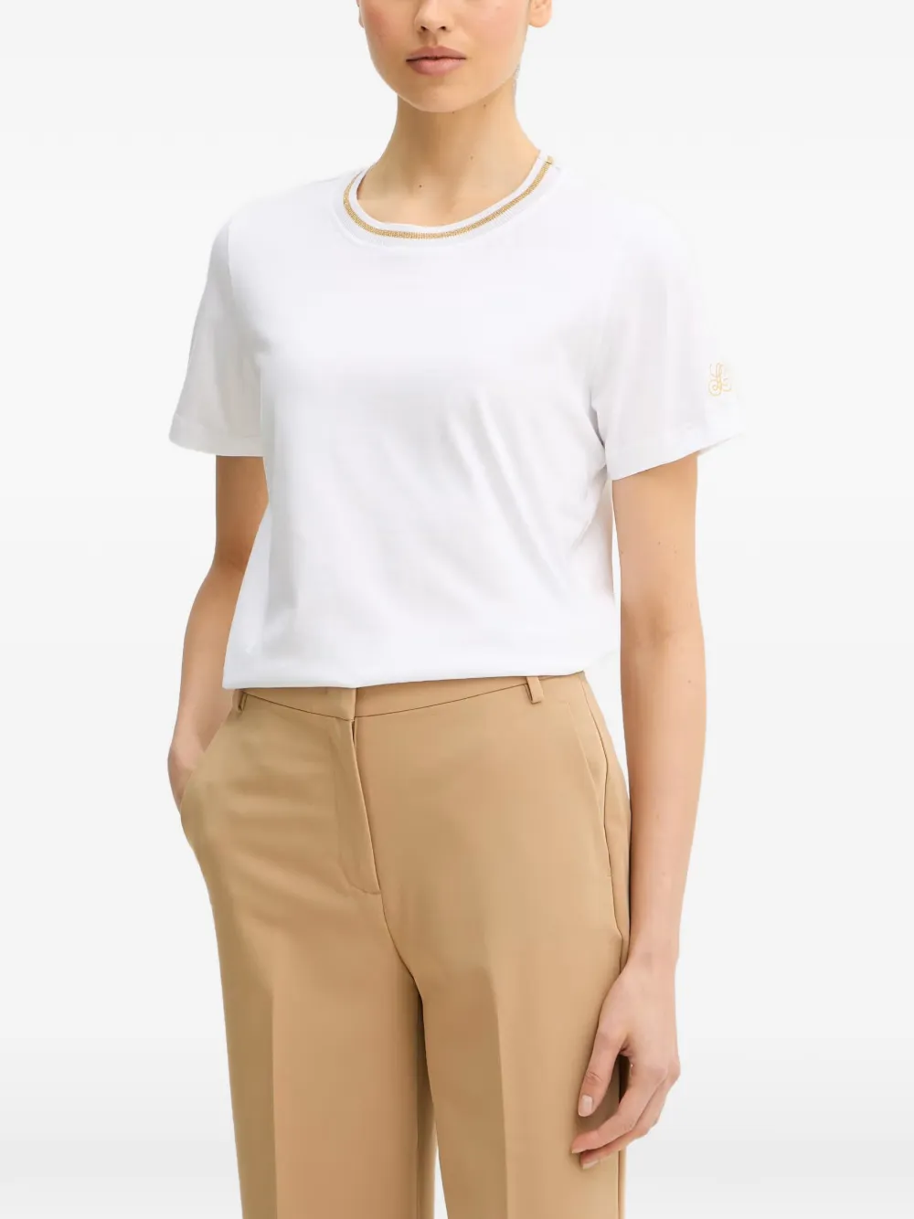 

Футболка Balearica с люрексом Luisa Spagnoli, белый