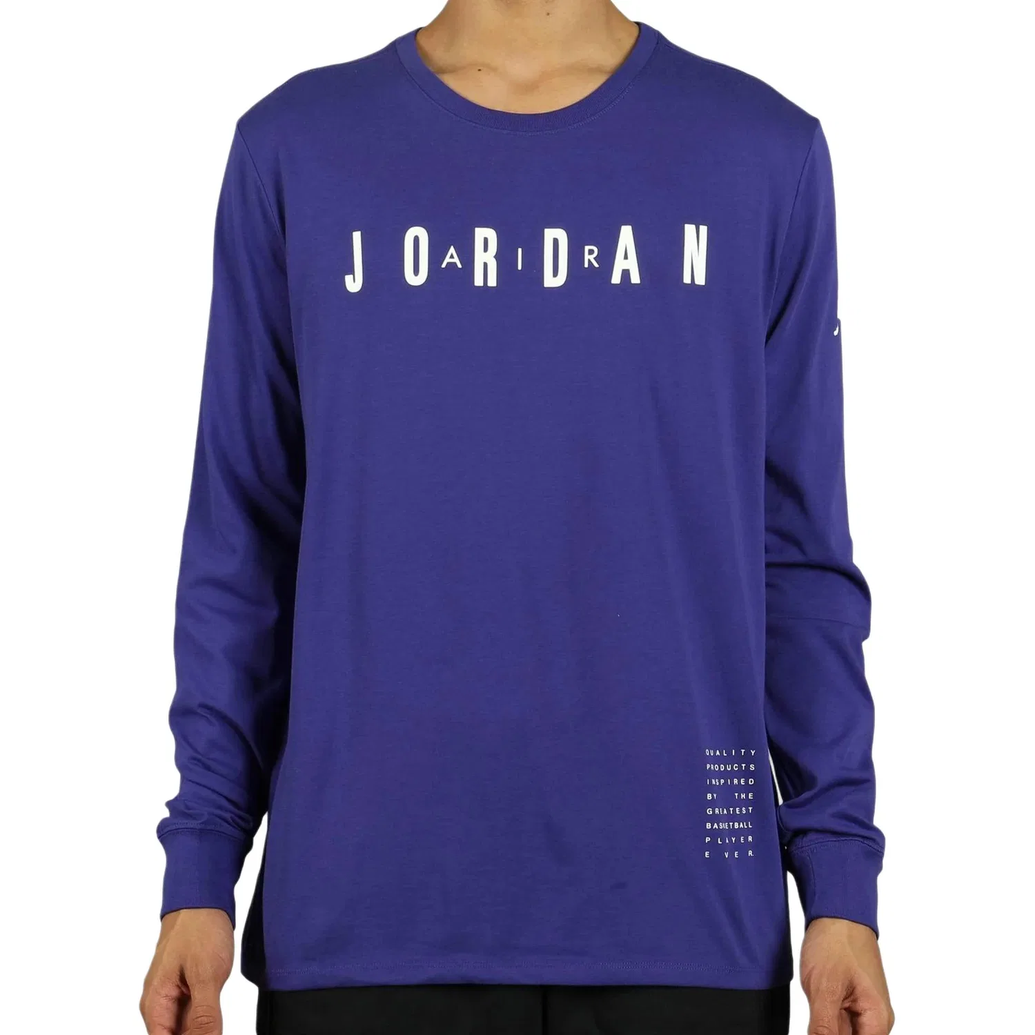 Майка баскетбольная Air для мужчин, синяя, с круглым вырезом Jordan, Blue