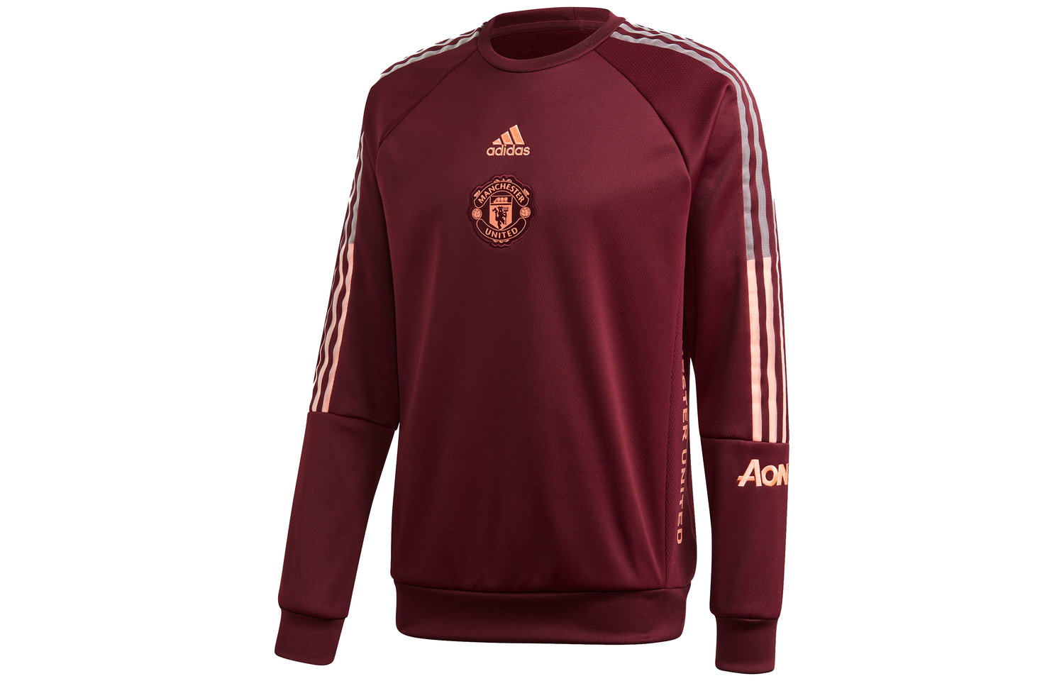 Футболка Manchester United Theatre of Dreams Мужская Тёмная Красновато-Пурпурная Adidas — фото 2