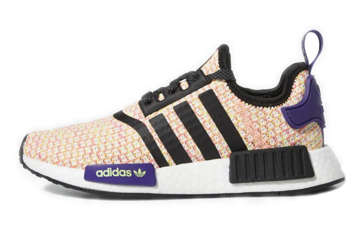 

NMD_R1 Детская обувь GS с низким верхом, розовая/фиолетовая Adidas Originals