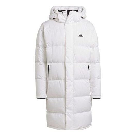 

Пуховик adidas Puffy Long Co Hooded Down Jacket Men's White, белый