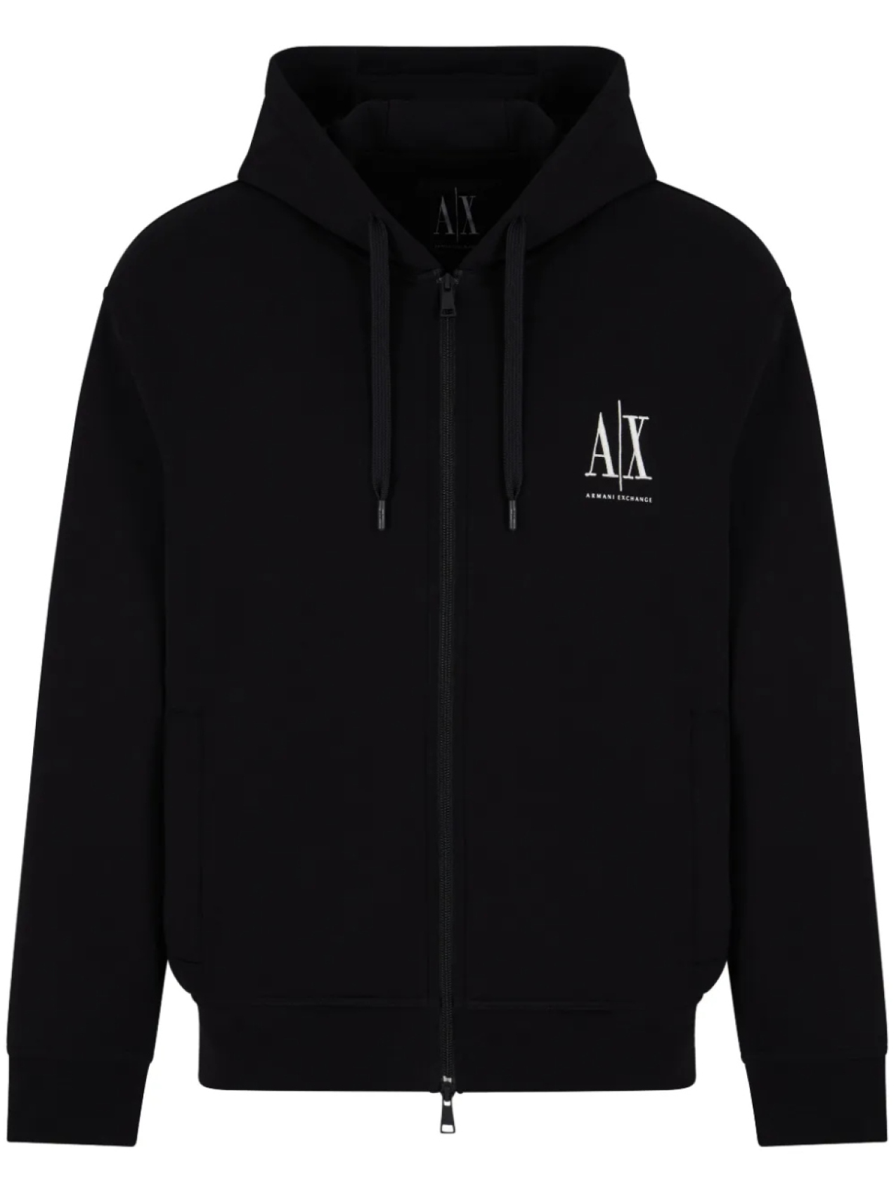 

Худи на молнии Armani Exchange, черный