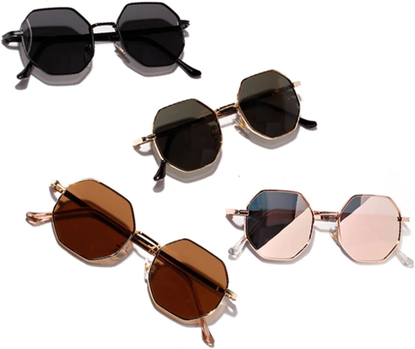 

Солнцезащитные очки женские, золотистые, черные, коричневые; солнцезащитные очки мужские, металлическая оправа, защита от УФ-излучения UV400 SZVVBKK, Gold With Brown