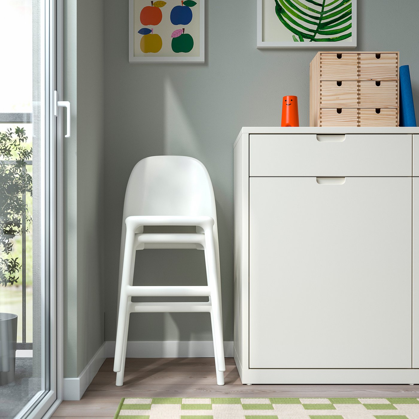 Детский стул IKEA URBAN, белый — фото 4