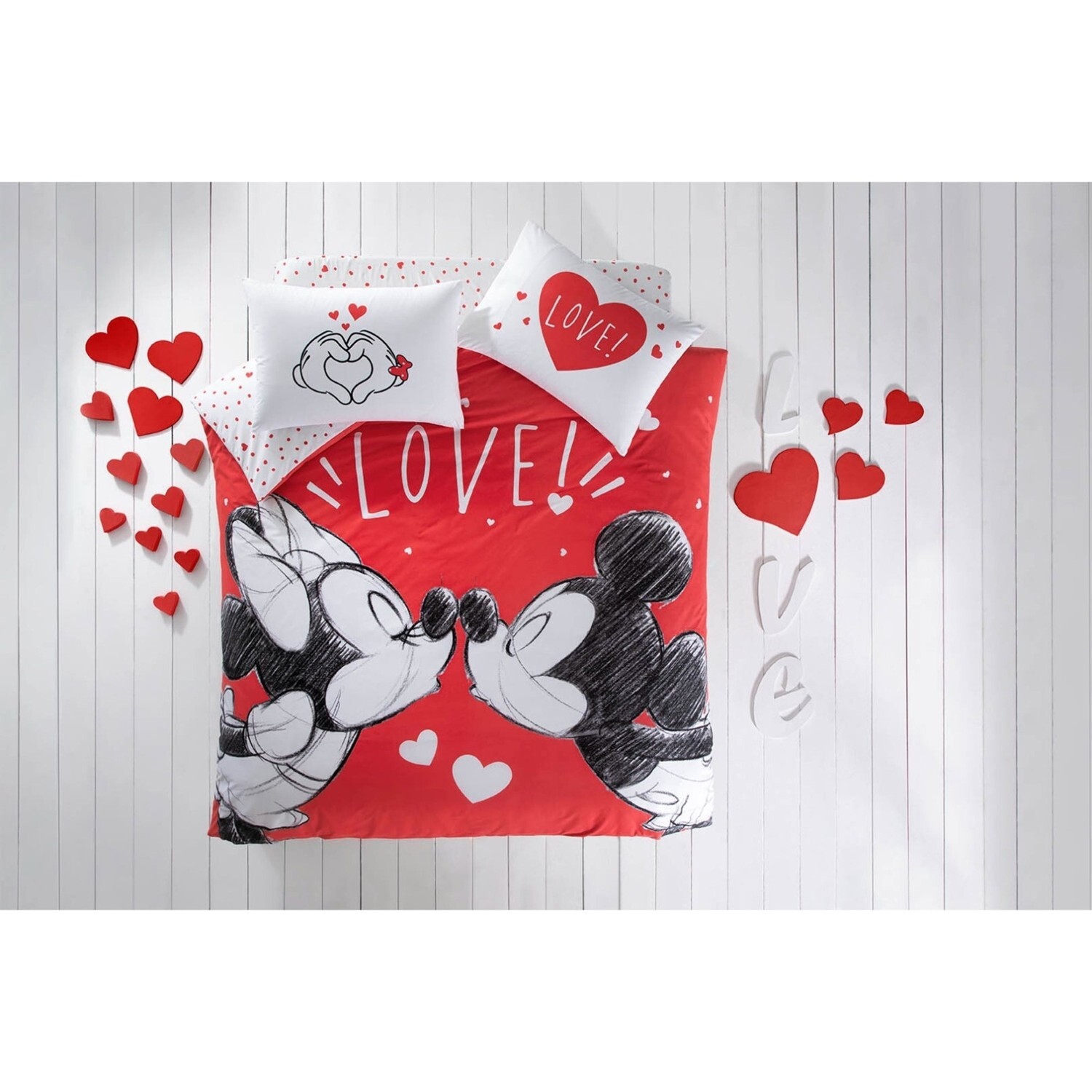 

Комплект постельного белья Tac — Минни и Микки Lovely Licensed Double Nev. Так.