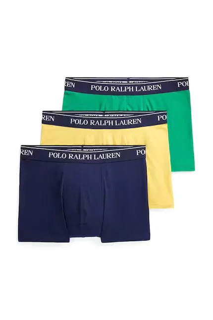 Боксеры из эластичного хлопка 3 шт Polo Ralph Lauren, зеленый