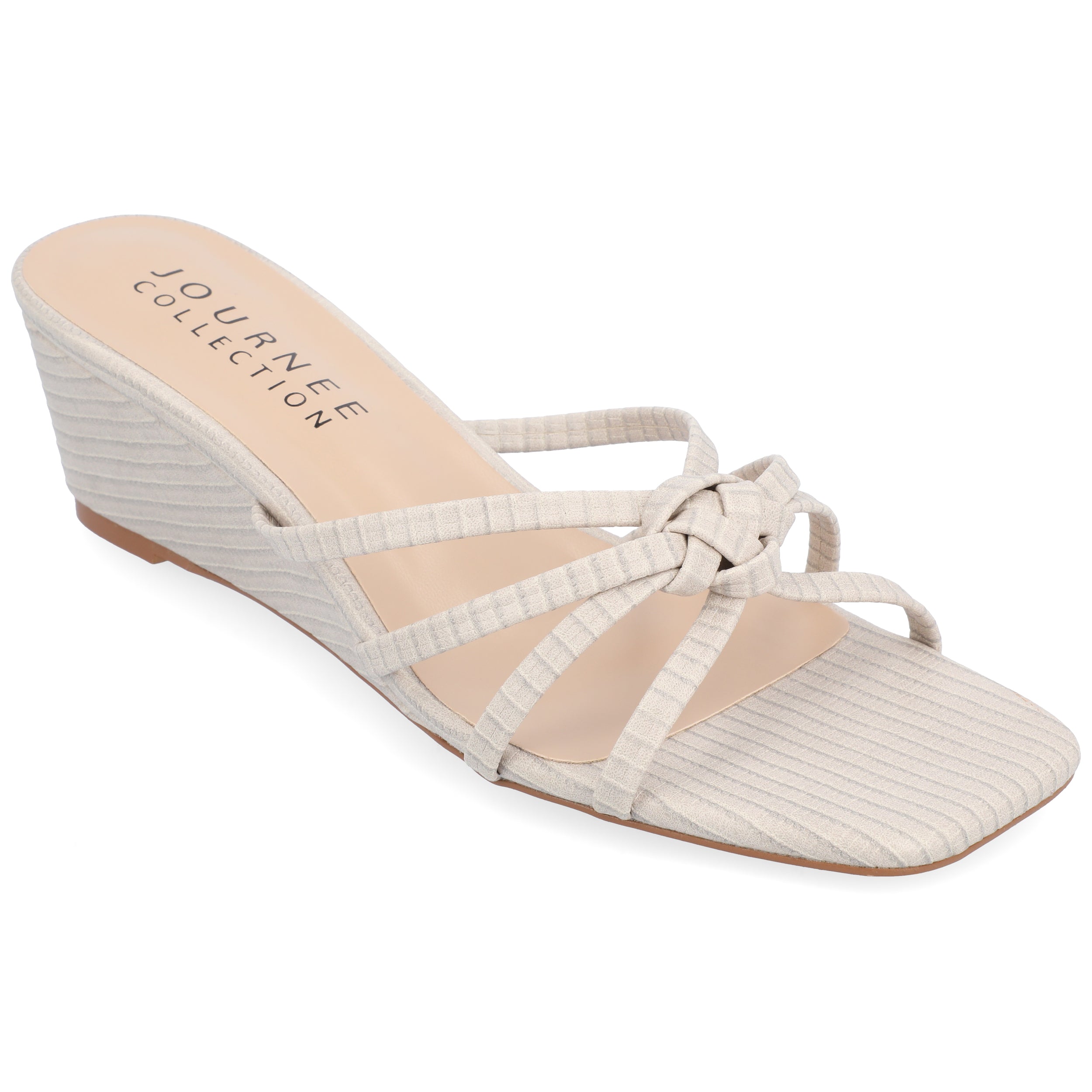 Journee Collection Женские босоножки Blayke на платформе, бежевый