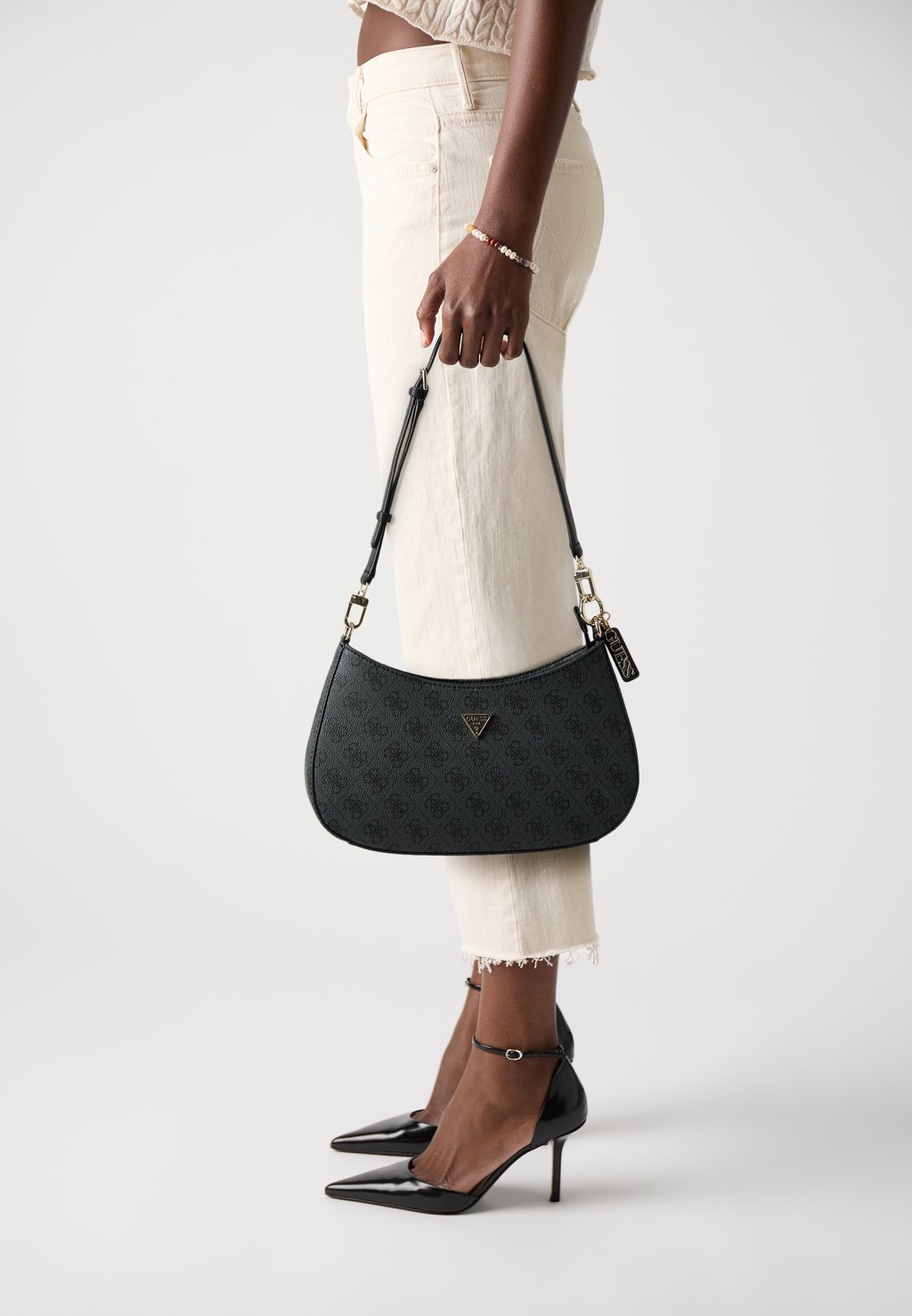 

Сумка NOELLE II TOP ZIP SHOULDER BAG Guess, темно-серый