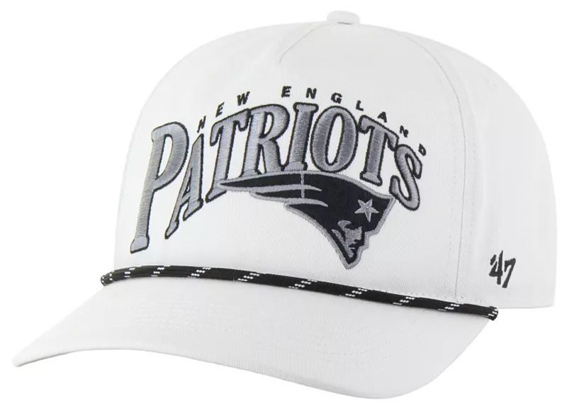 

Белая регулируемая кепка для взрослые New England Patriots Wave '47