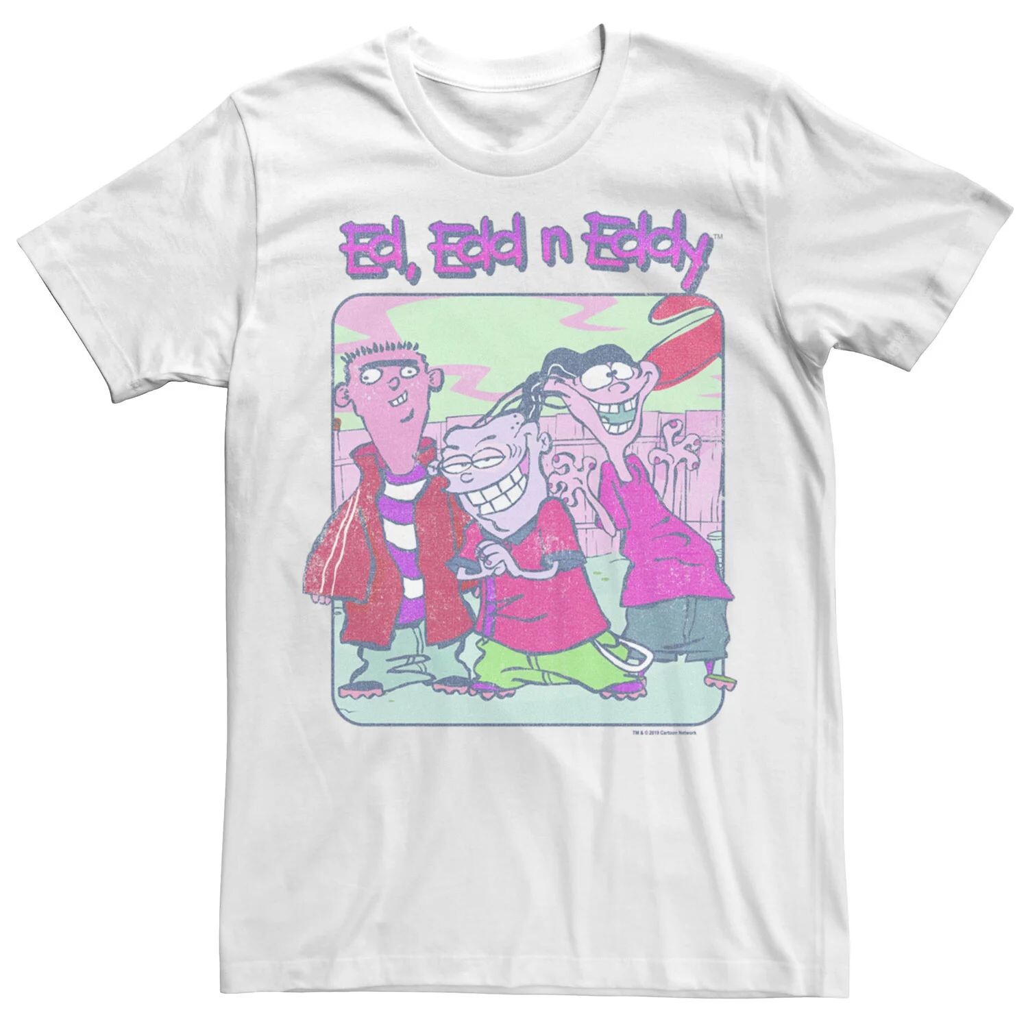 

Мужская футболка с потертым плакатом Ed, Edd & Eddy Licensed Character