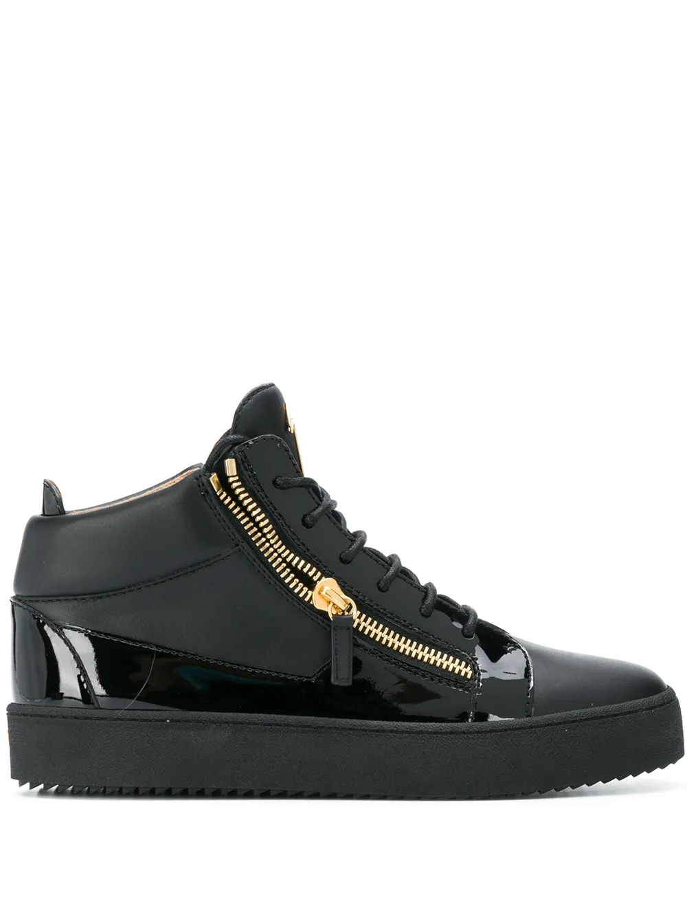 Высокие кроссовки с молнией сбоку Giuseppe Zanotti, черный