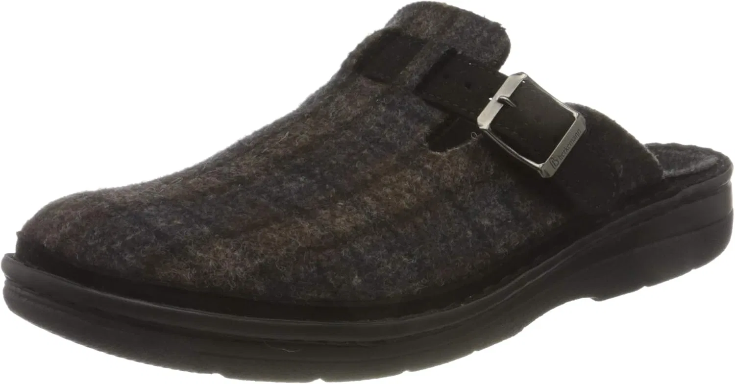 Мужские тапочки Berkemann Mirko, Dark Brown Chequered