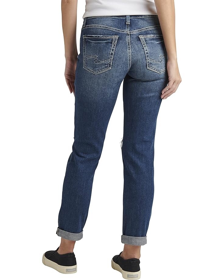 

Джинсы Silver Jeans Co. Boyfriend Mid-Rise Slim Leg Jeans L27101EKC361, индиго