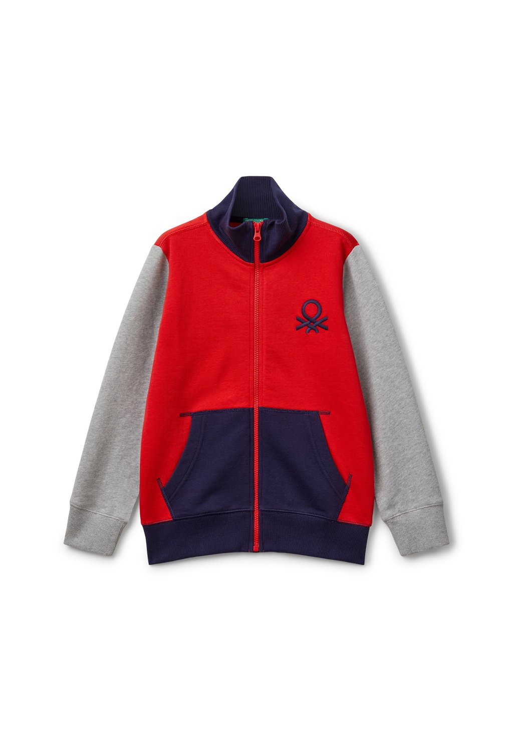 

Толстовка на молнии WITH ZIPPER United Colors of Benetton, красный