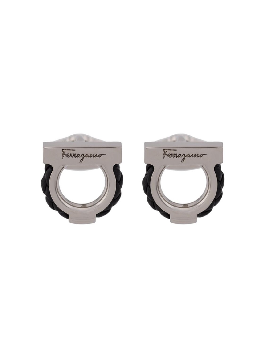 

Запонки Gancio Ferragamo, серебряный
