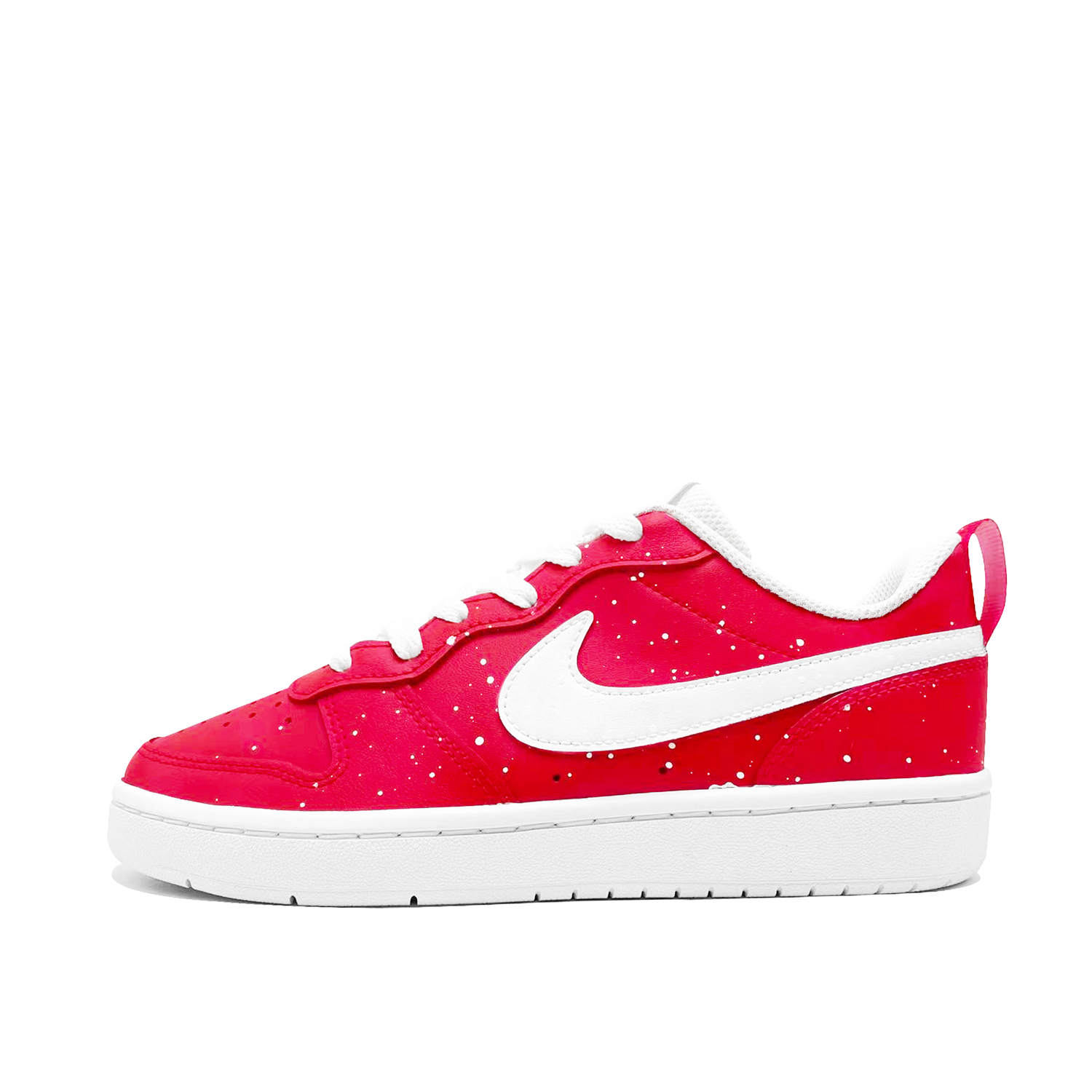 

Кроссовки для скейтбординга Court Borough Vermilion Face Slip Resistant Cushioning Abrasion Resistant Low top детские Nike, красный/белый