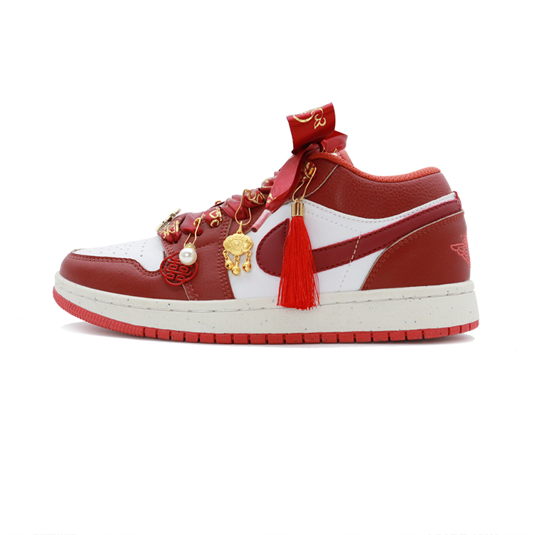 

Кроссовки Air 1 Vintage мужские низкие бело-красные Jordan, красно-белые