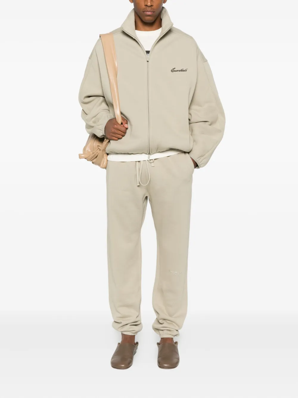 Свитшот на молнии с высоким воротником FEAR OF GOD ESSENTIALS, нейтральный — фото 2