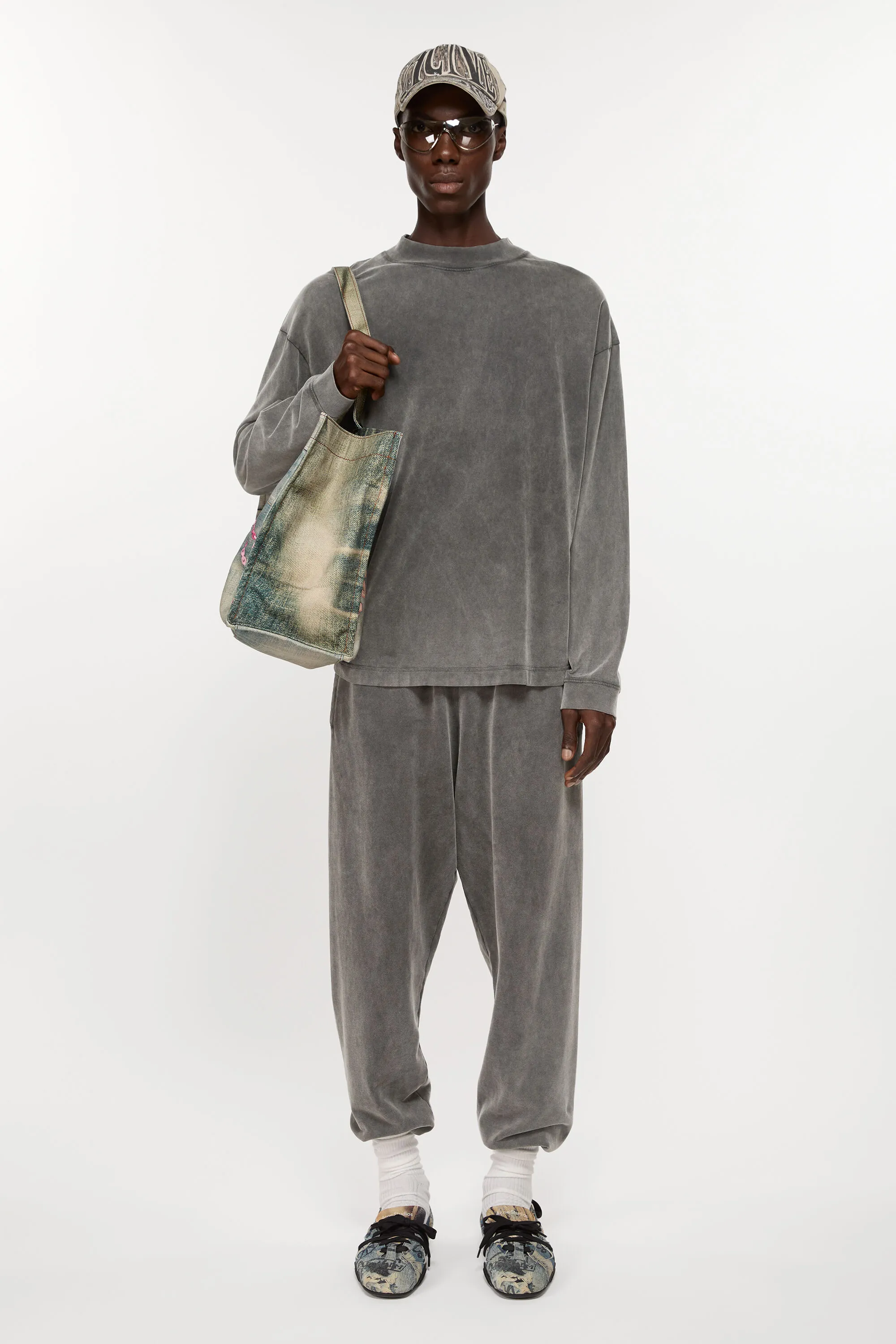

Спортивные штаны из хлопка Acne Studios, Faded black