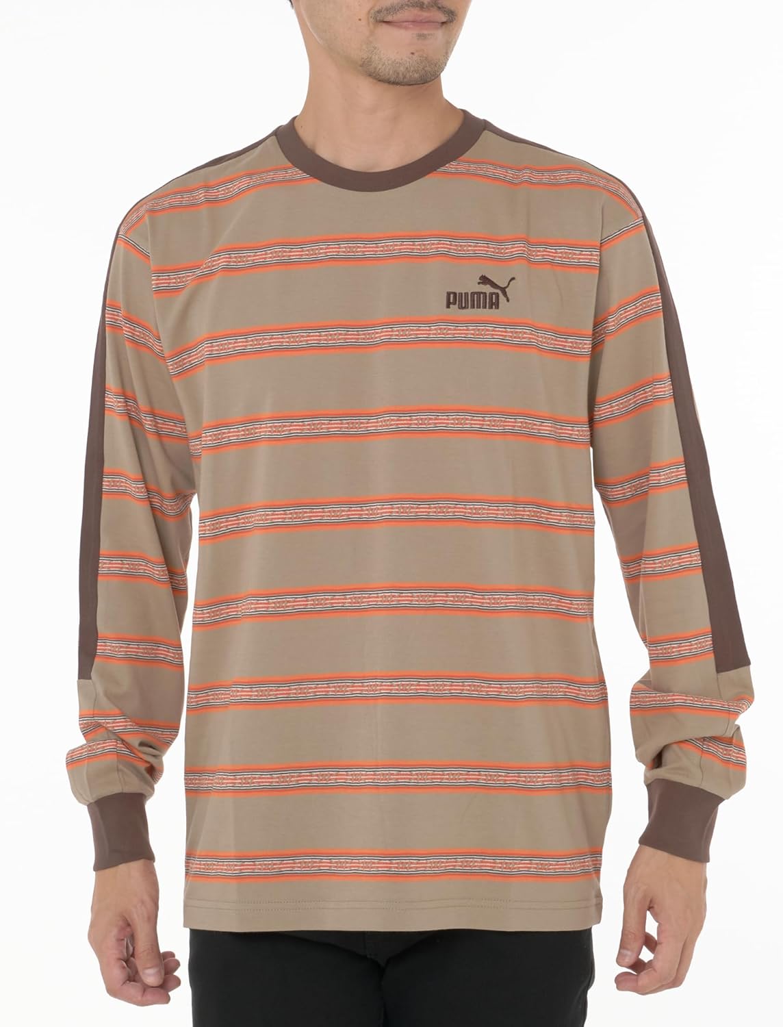 

Футболка PUMA Casual CORE HERITAGE LS Jacquard 683779, мужская, осень/зима 2024, цвет: черный (01)