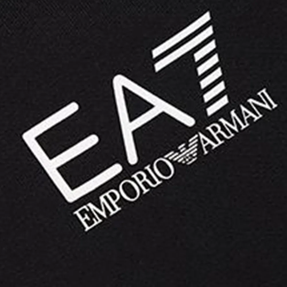 Толстовка с капюшоном Emporio Armani черная — фото 4