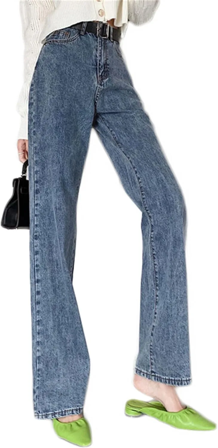 

Andongnywell Женские брюки джинсы 90s Boyfriend High Waisted Wide Leg